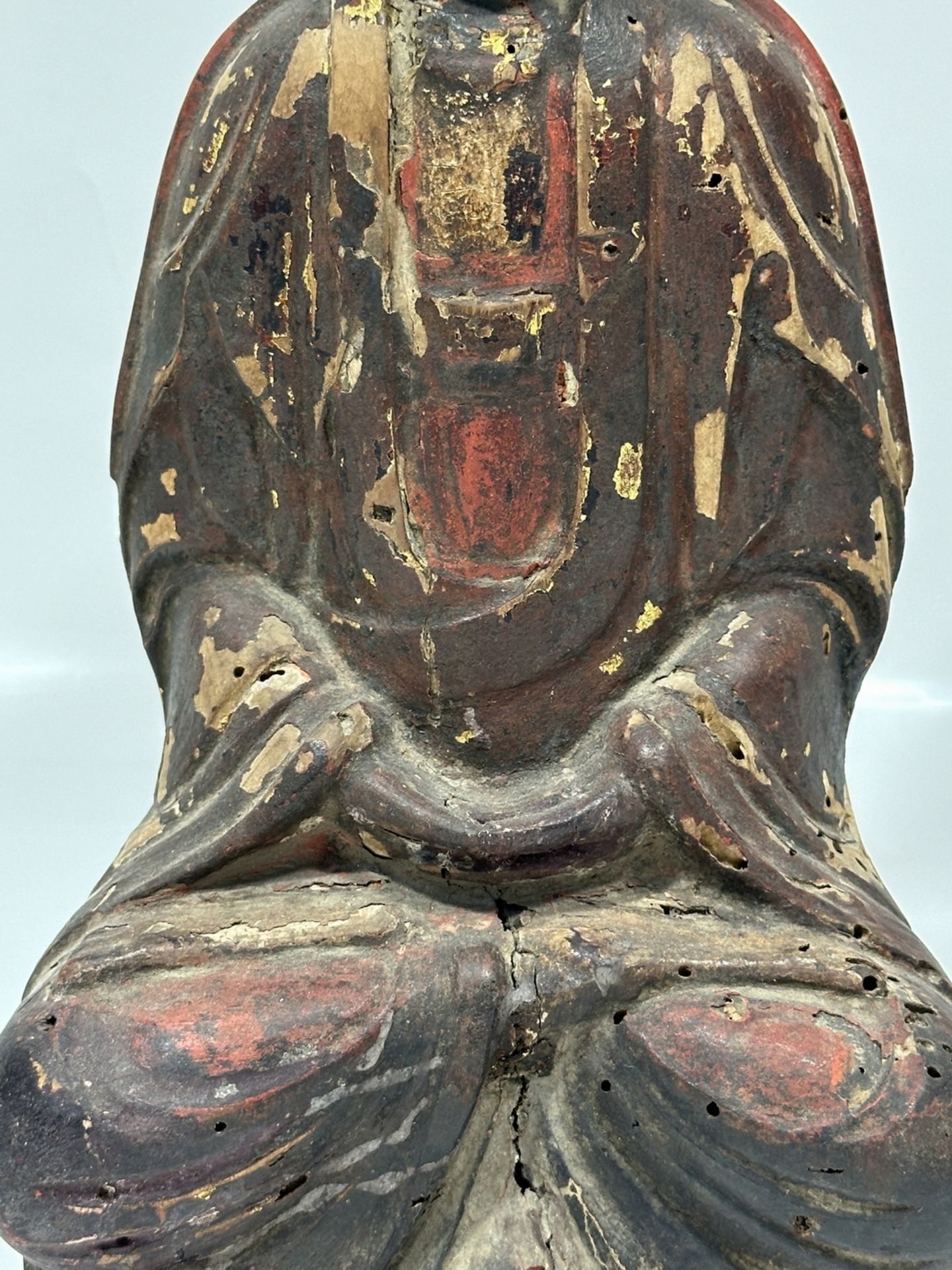 A Chinese wood sculpture, 17TH Century earlier Pr. Collection of NARA private gallary. - Image 3 of 10