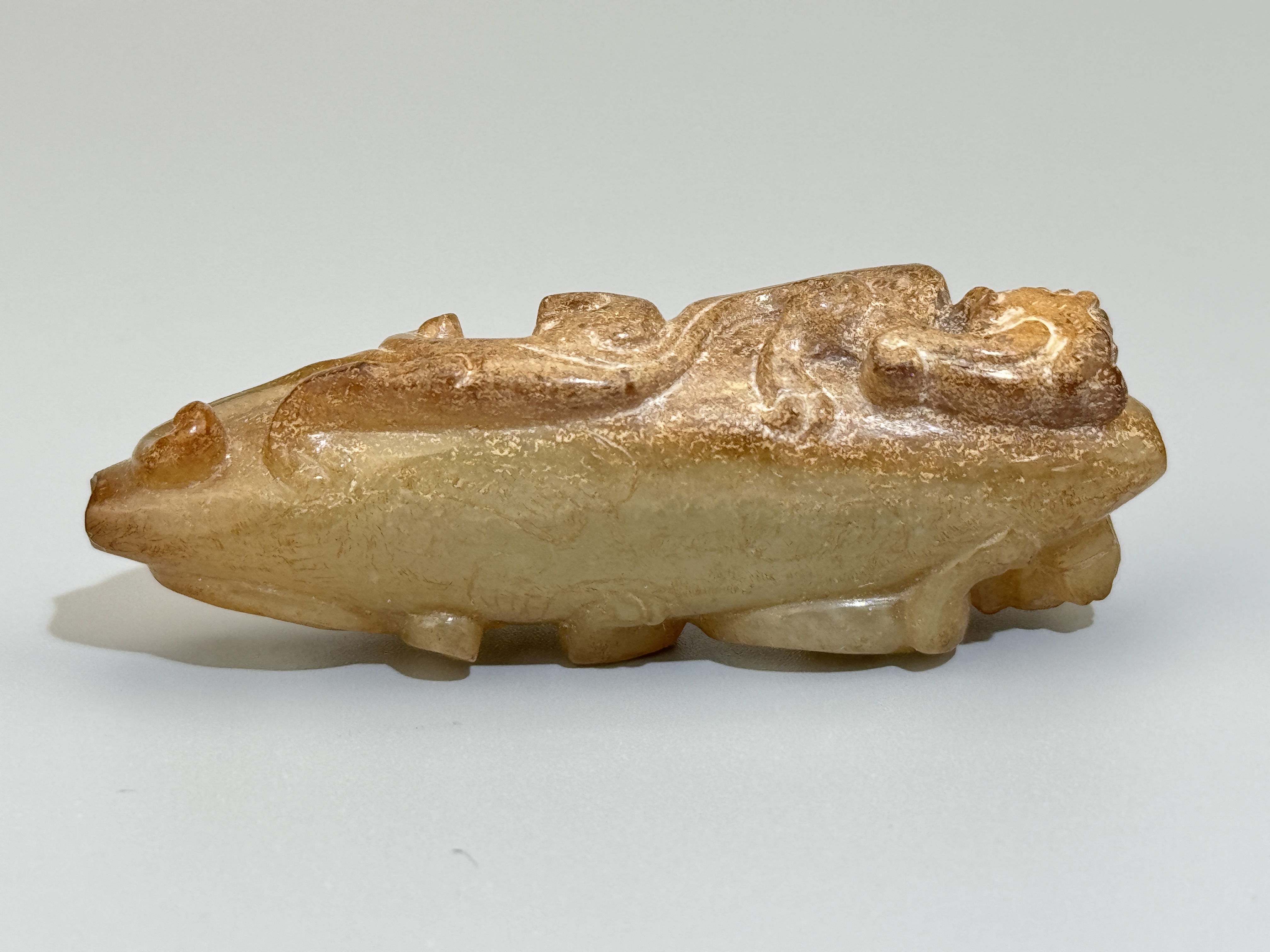 A Chinese jade ornament, 13TH/16TH Century Pr.Collection of NARA private gallary.  - Image 6 of 9