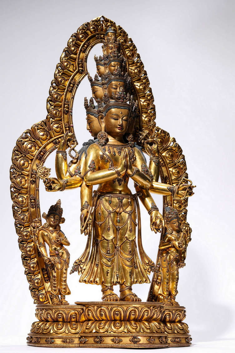 A Chinese bronze figure, 16TH/17TH Century Pr.Collection of NARA private gallary.  - Image 5 of 8