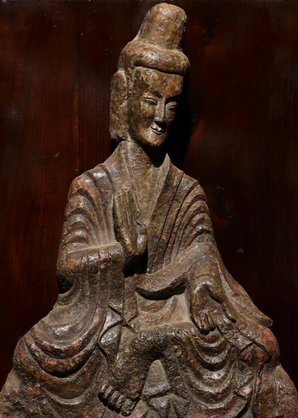 A Chinese stone sculpture, 14TH Century earlier Pr. Collection of NARA private gallary. - Image 5 of 9