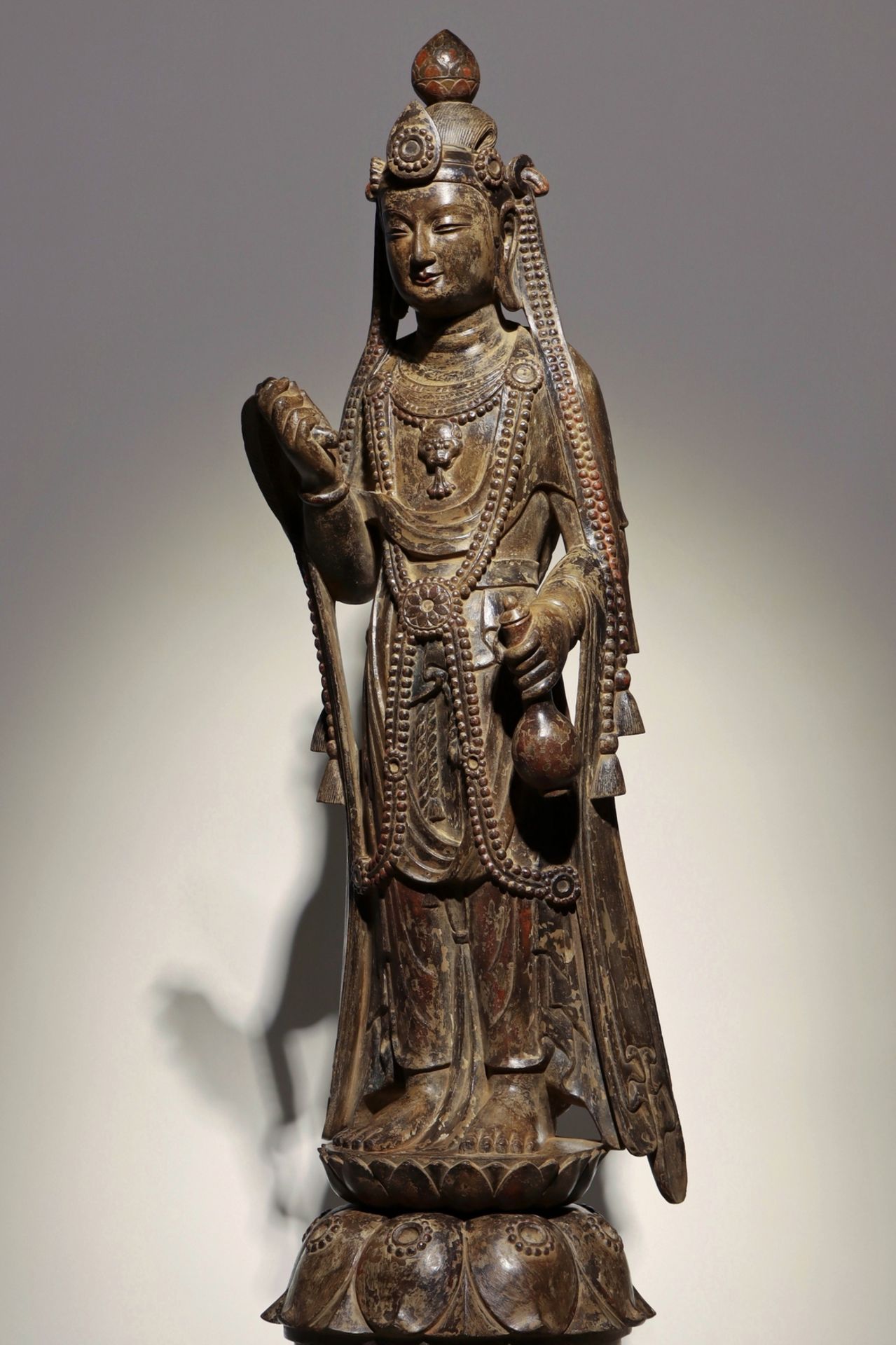 A Chinese stone sculpture, 14TH Century earlier Pr. Collection of NARA private gallary. - Image 6 of 9