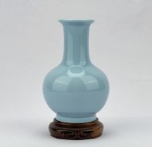 A Chinese light blue monochorome vase, 16TH/17TH Century Pr.