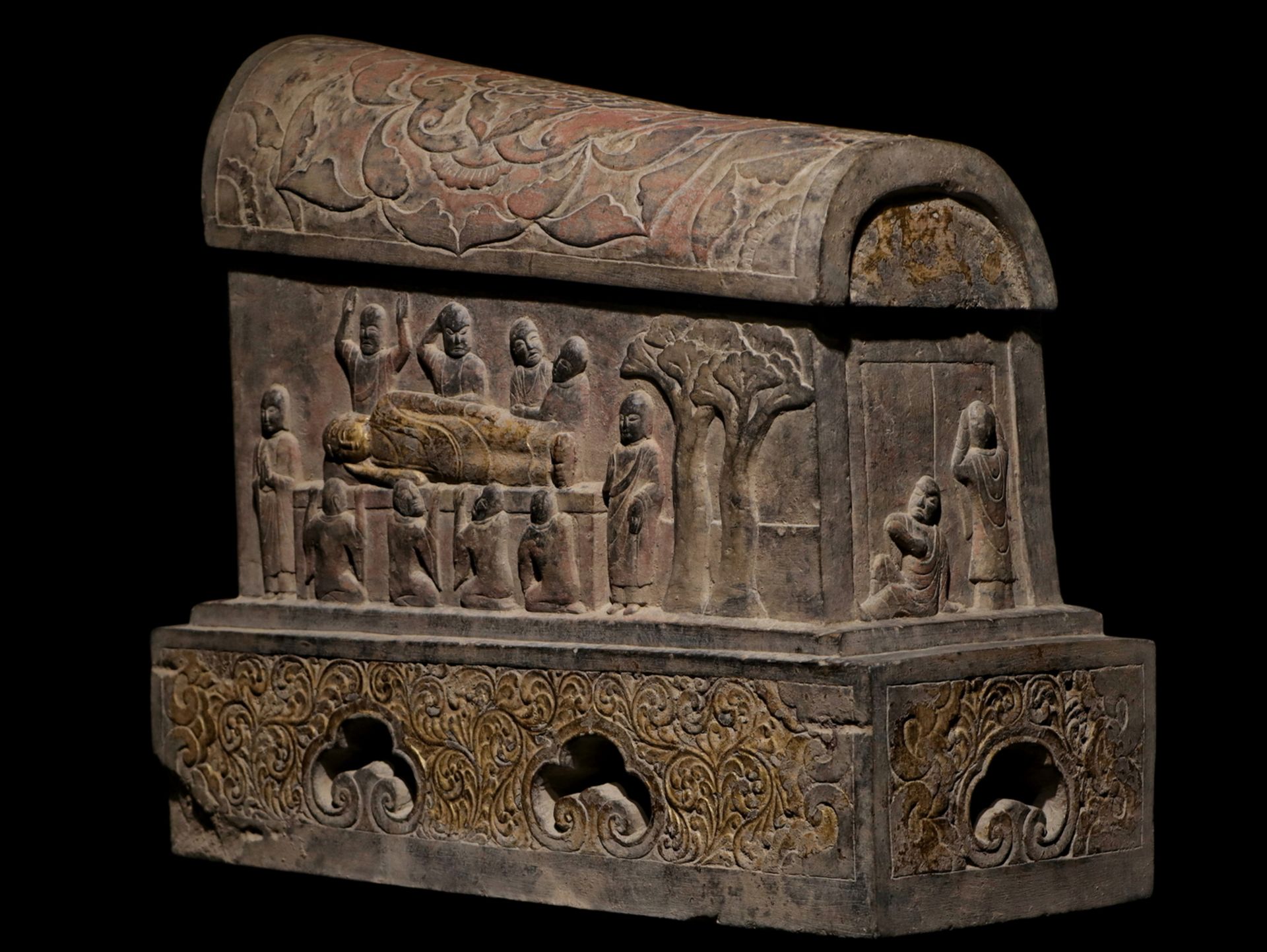 A Chinese stone sculpture, 14TH Century earlier Pr. Collection of NARA private gallary. - Image 6 of 9