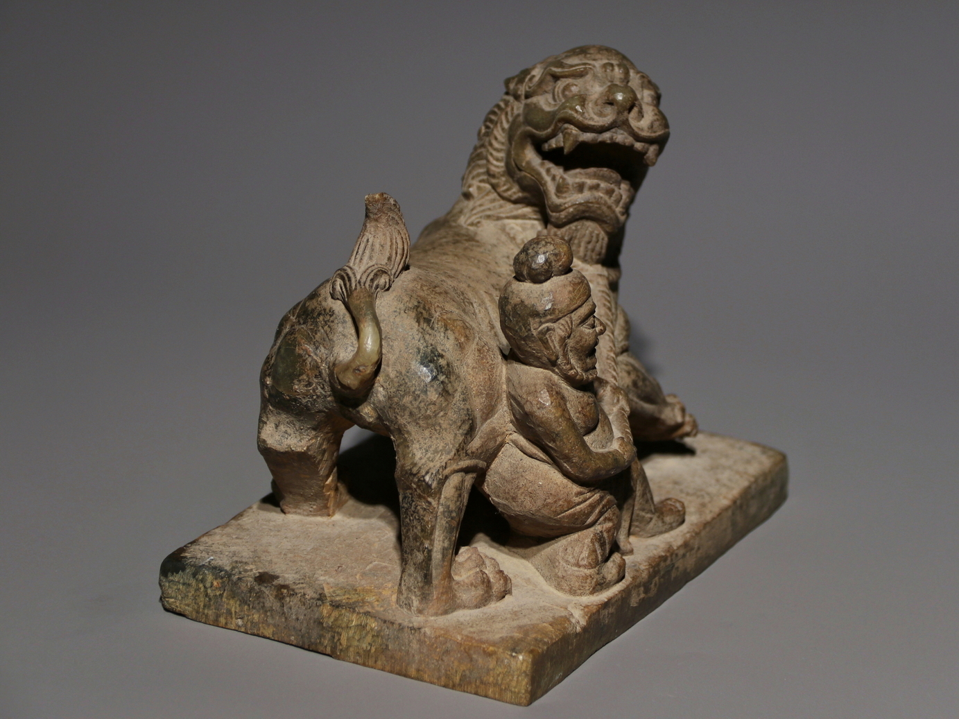 A Chinese stone sculpture, 14TH Century earlier Pr. Collection of NARA private gallary. - Image 5 of 7
