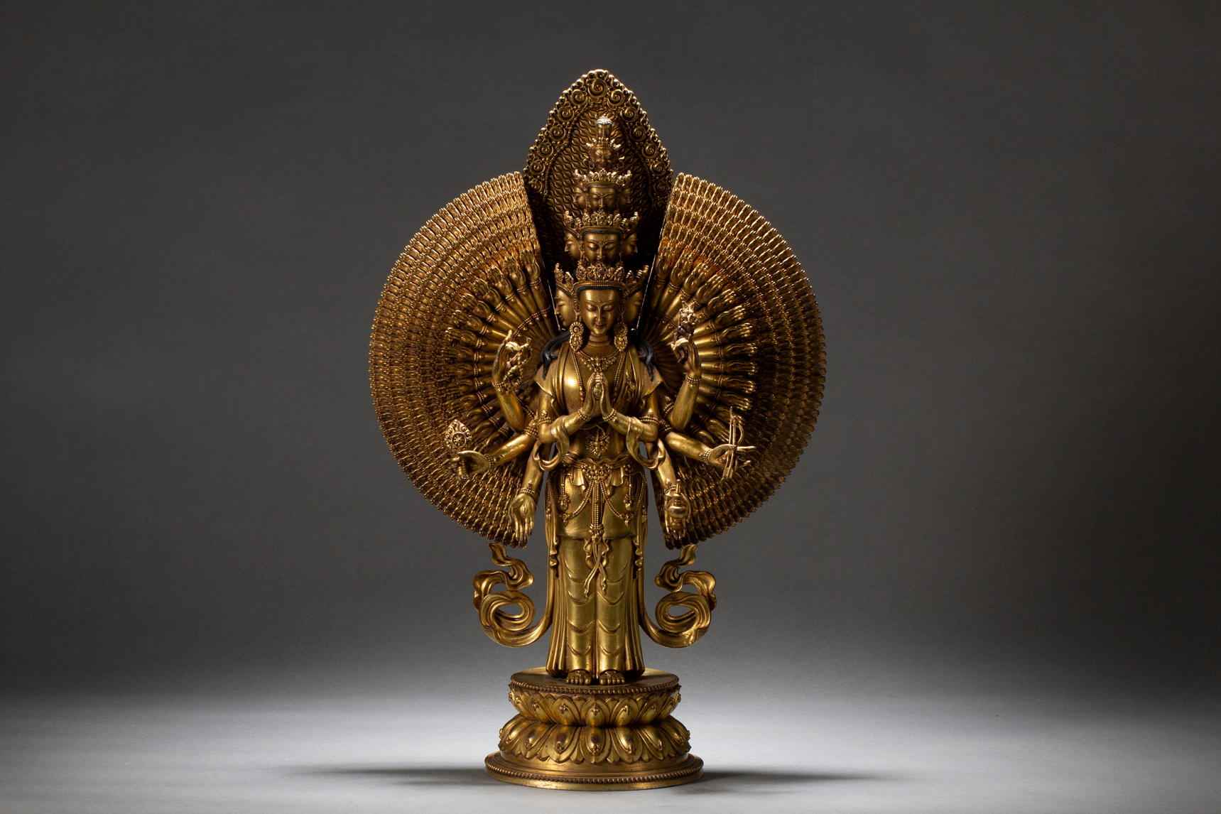 A Chinese bronze figure, 16TH/17TH Century Pr.Collection of NARA private gallary. 