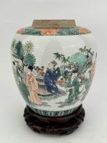 A Chinese Famille Rose jar, 17TH/18TH Century Pr.