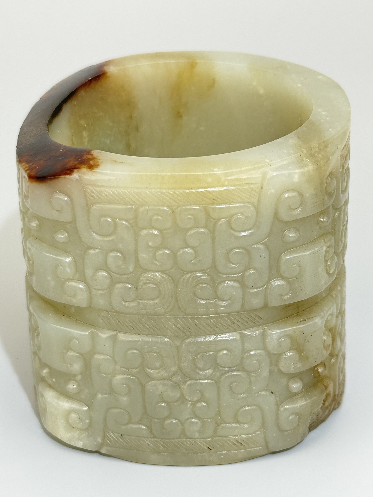 A Chinese jade ornament, 13TH/16TH Century Pr.Collection of NARA private gallary.  - Image 3 of 12