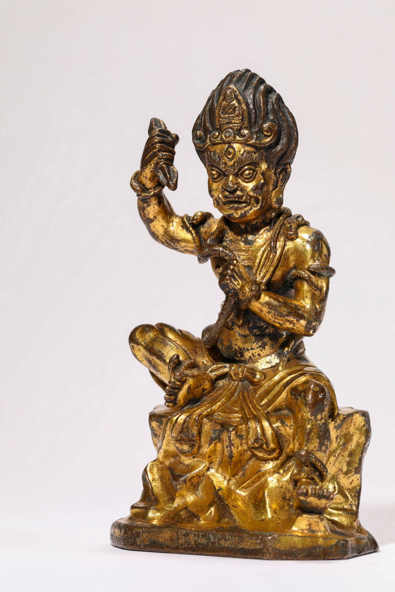 A Chinese bronze figure, 16TH/17TH Century Pr.Collection of NARA private gallary.  - Image 2 of 6