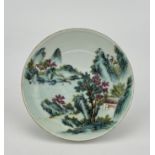 A Chinese Famille Rose dish, 18TH/19TH Century Pr. 