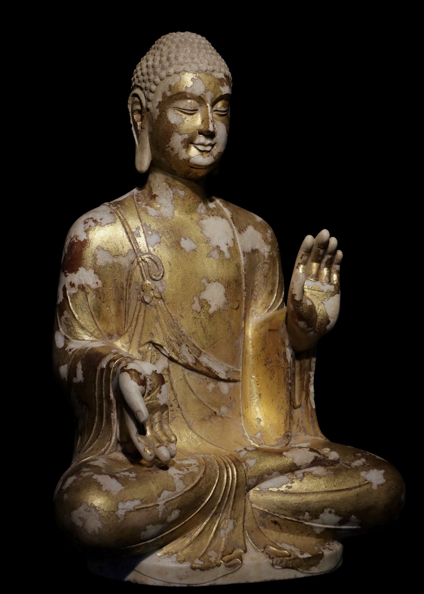 A Chinese stone sculpture, 14TH Century earlier Pr. Collection of NARA private gallary. - Image 2 of 9