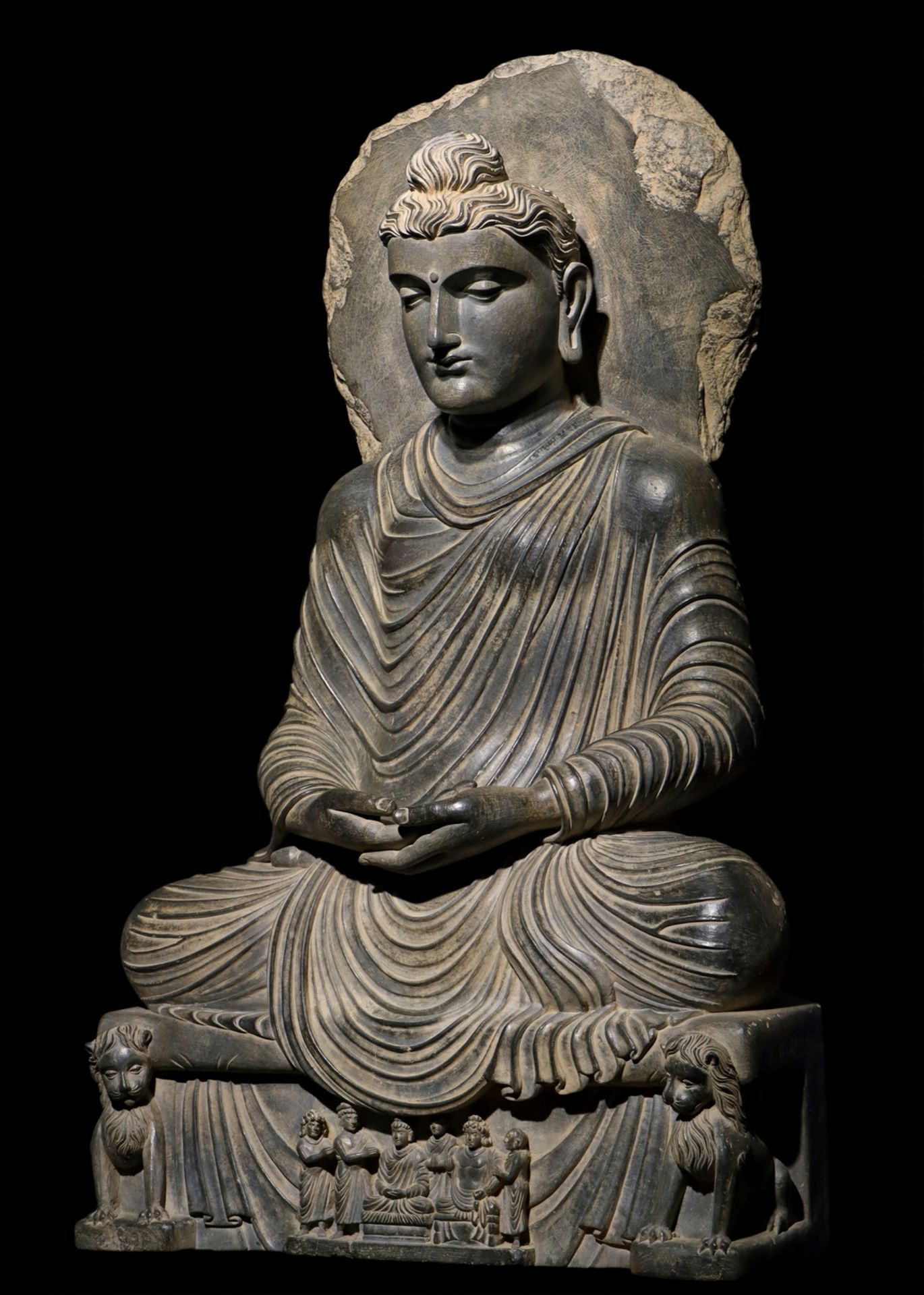 A Chinese stone sculpture, 14TH Century earlier Pr. Collection of NARA private gallary. - Bild 3 aus 9