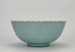A Chinese sky blue bowl, 17TH/18TH Century Pr.