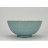 A Chinese sky blue bowl, 17TH/18TH Century Pr.