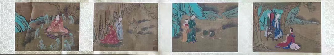 A Chinese long scroll of hand painting, 19TH/20TH Century Pr. - Image 2 of 10