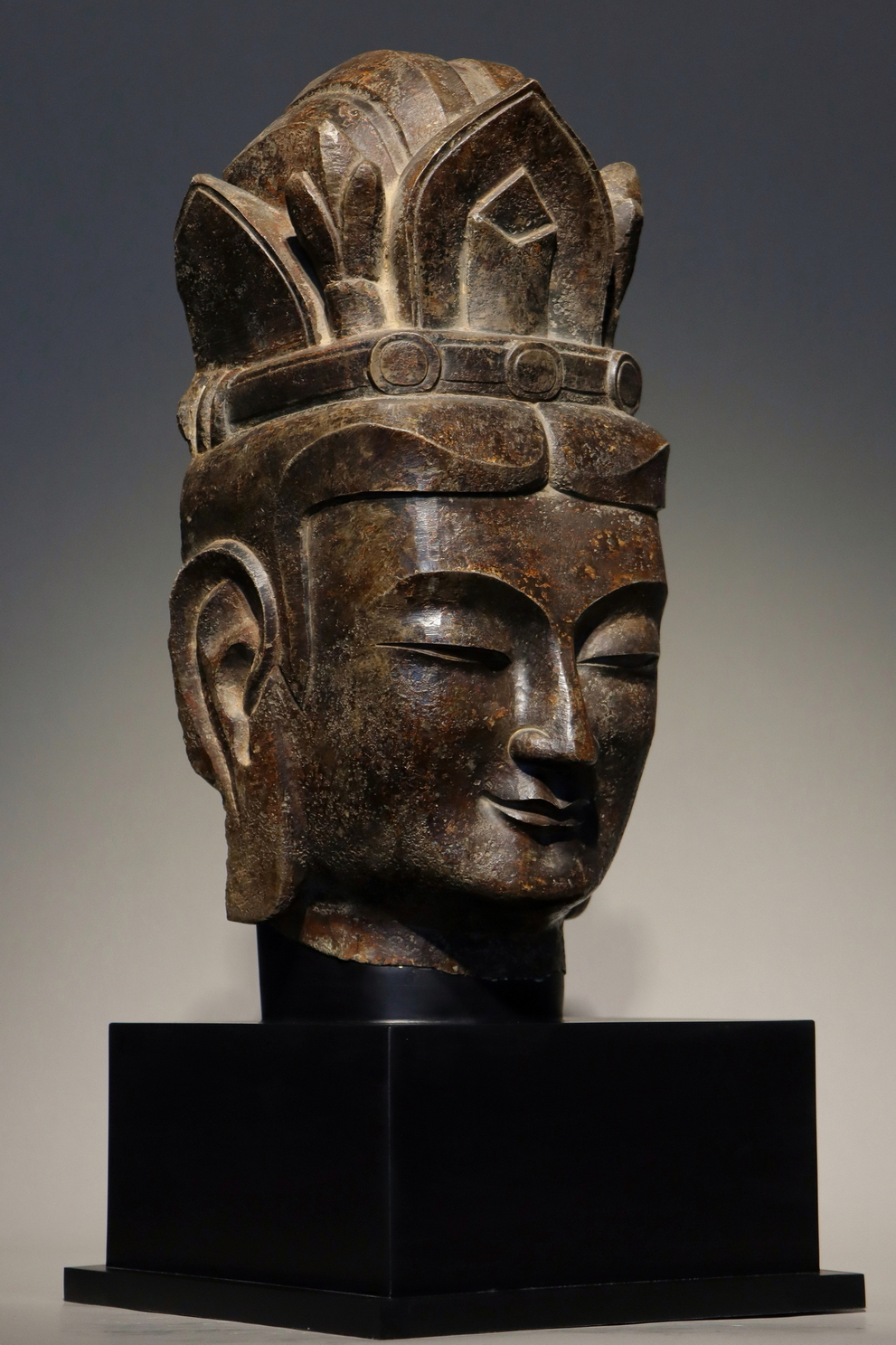A Chinese stone sculpture, 14TH Century earlier Pr. Collection of NARA private gallary. - Image 2 of 9