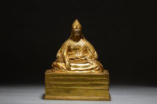 A Chinese gilt bronze figure, 16TH/17TH Century Pr.