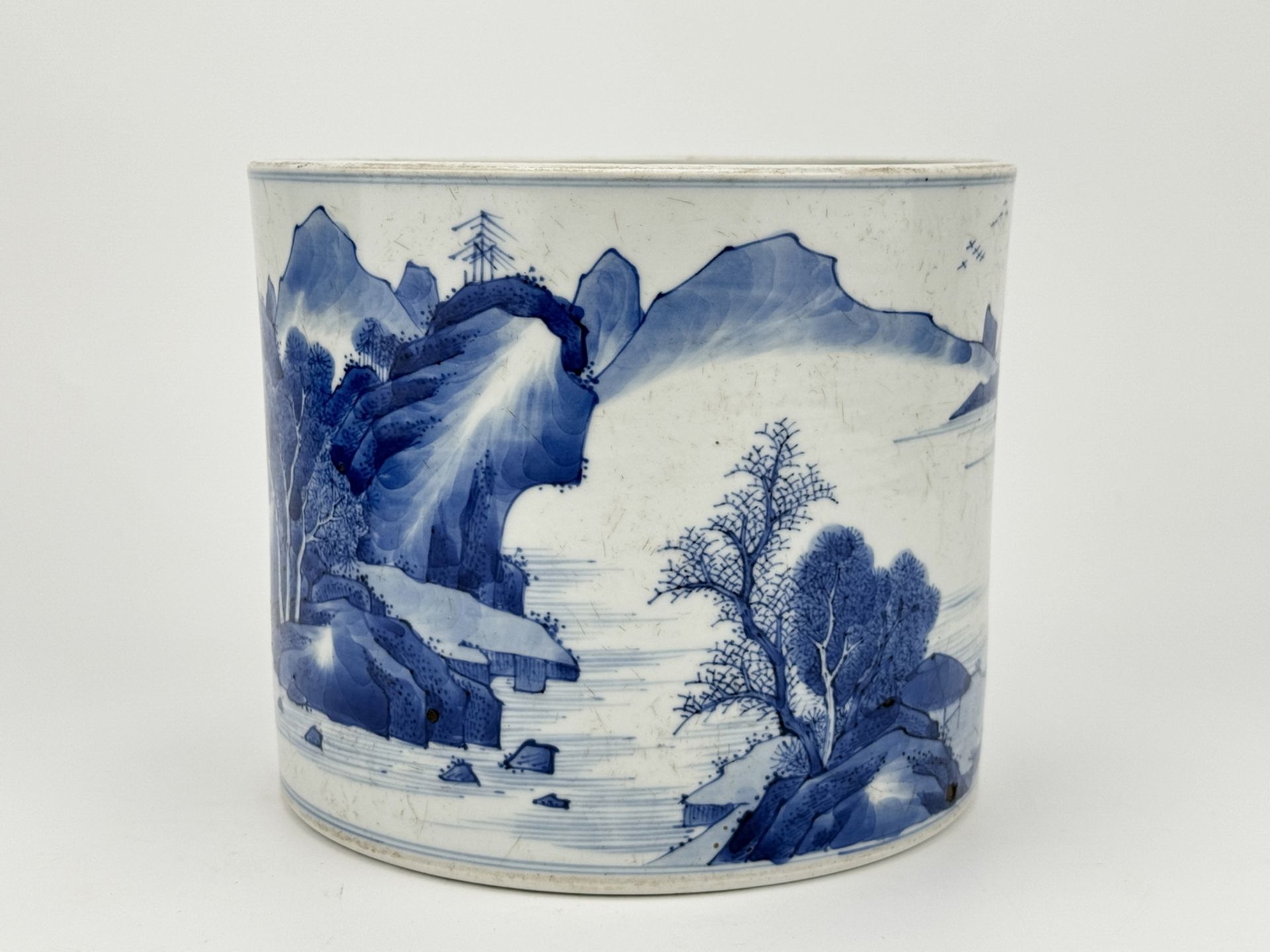 A Chinese Blue&White brushpot, 16TH/17TH Century Pr.  - Image 3 of 9