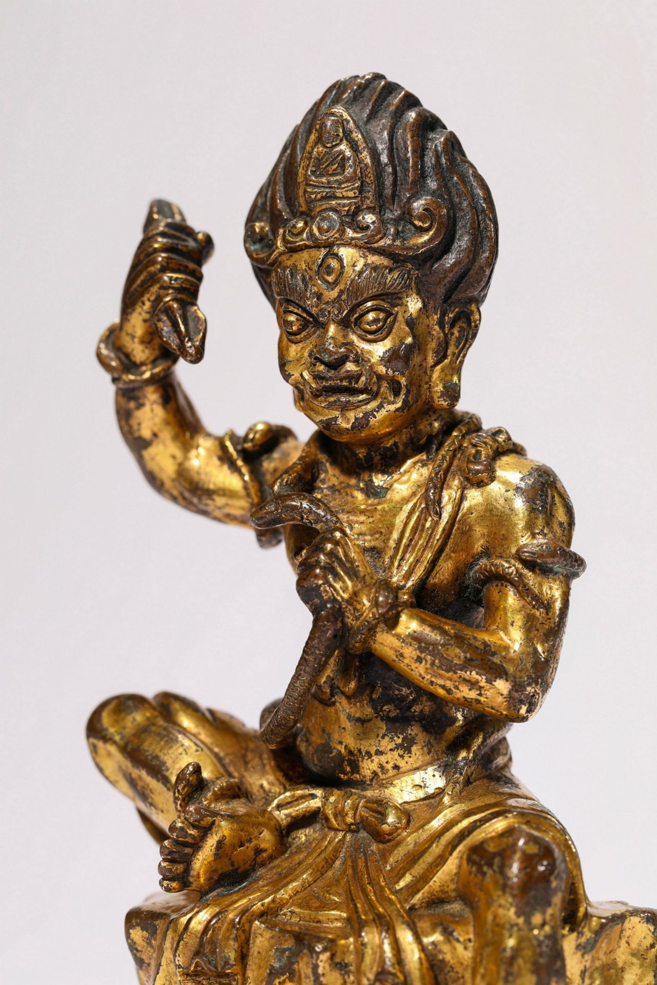 A Chinese bronze figure, 16TH/17TH Century Pr.Collection of NARA private gallary.  - Image 3 of 6