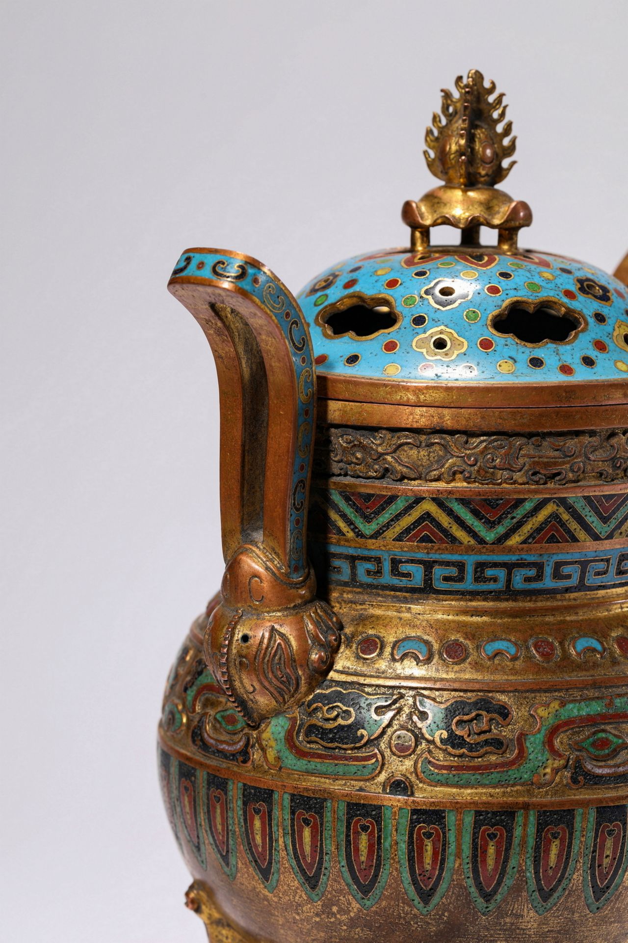 FINE CHINESE CLOISONNE, 17TH/18TH Century Pr.  Collection of NARA private gallary.  - Bild 4 aus 7