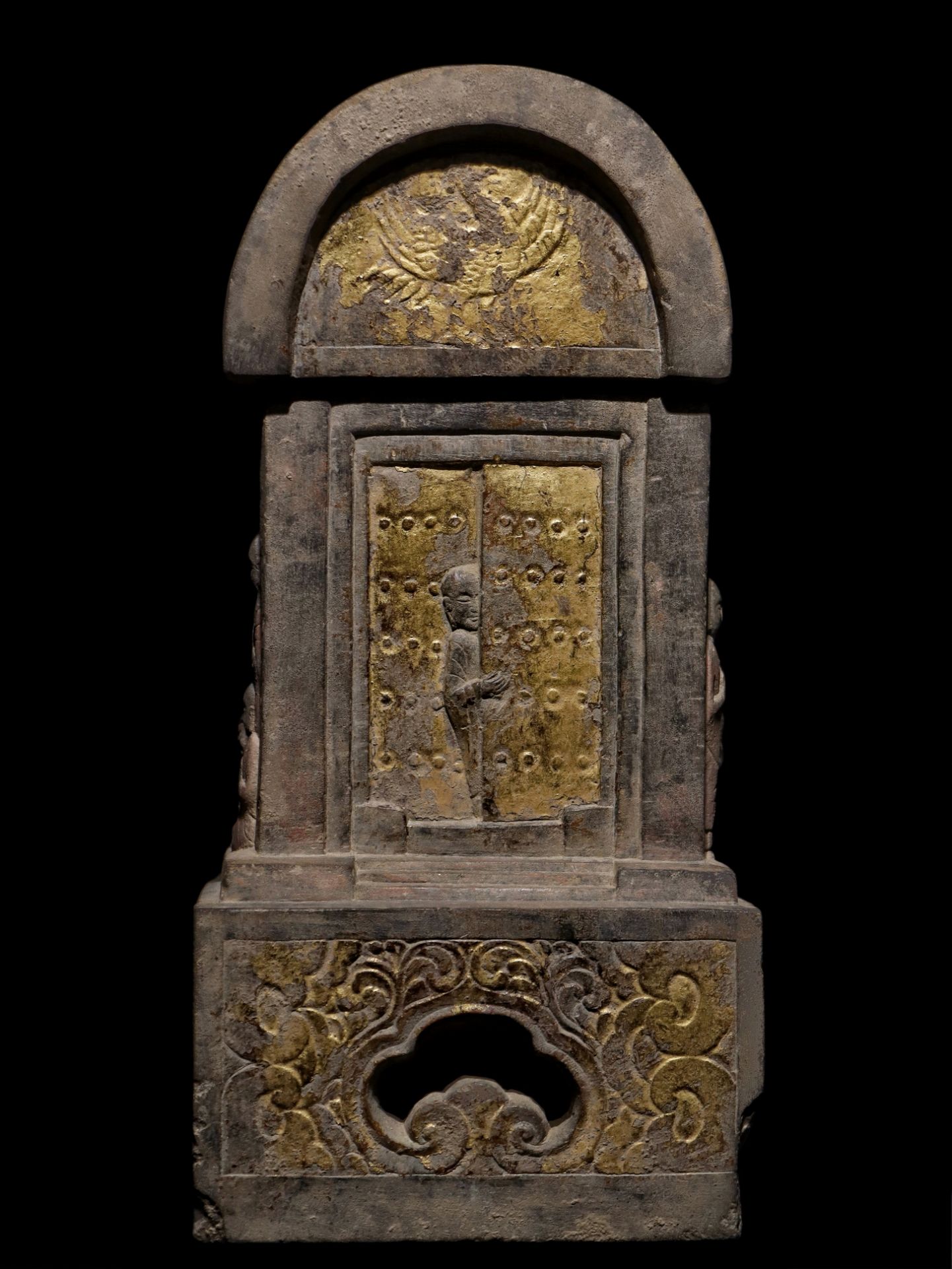 A Chinese stone sculpture, 14TH Century earlier Pr. Collection of NARA private gallary. - Image 9 of 9