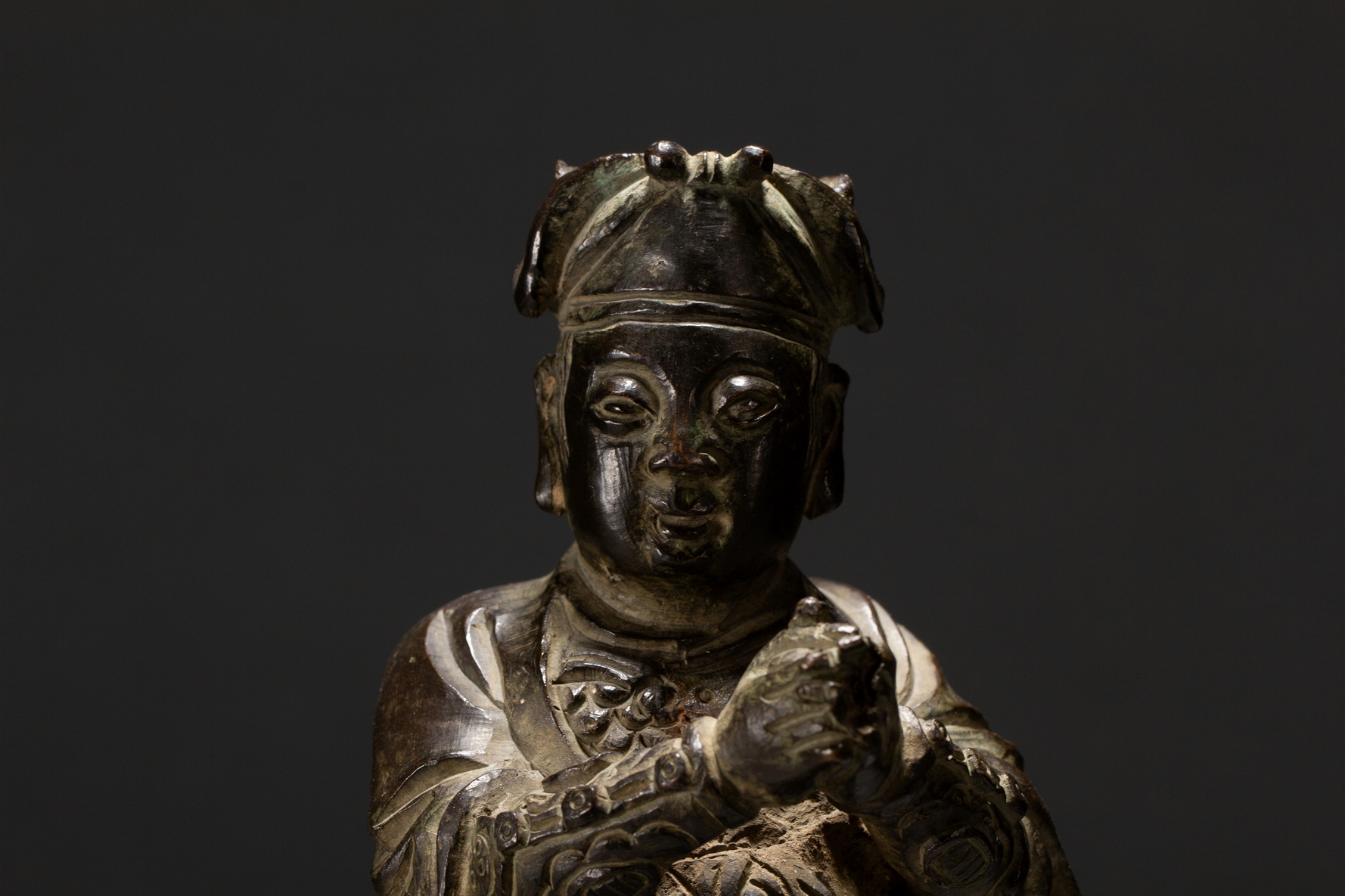 A Chinese bronze figure, 16TH/17TH Century Pr.Collection of NARA private gallary.  - Image 2 of 9