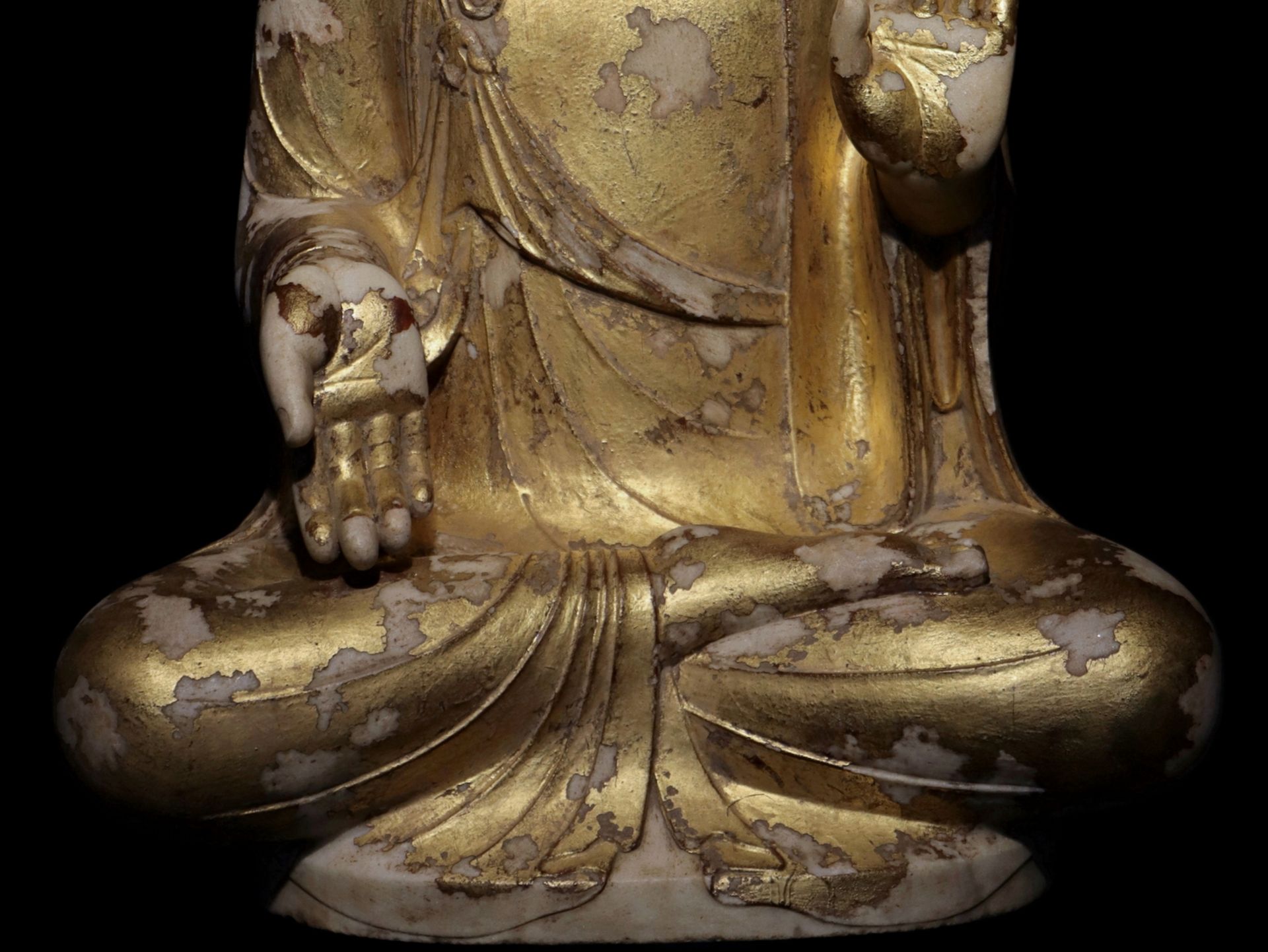 A Chinese stone sculpture, 14TH Century earlier Pr. Collection of NARA private gallary. - Image 5 of 9