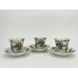 A set of Chinese cups with saucer, 19TH/20TH Century Pr. 