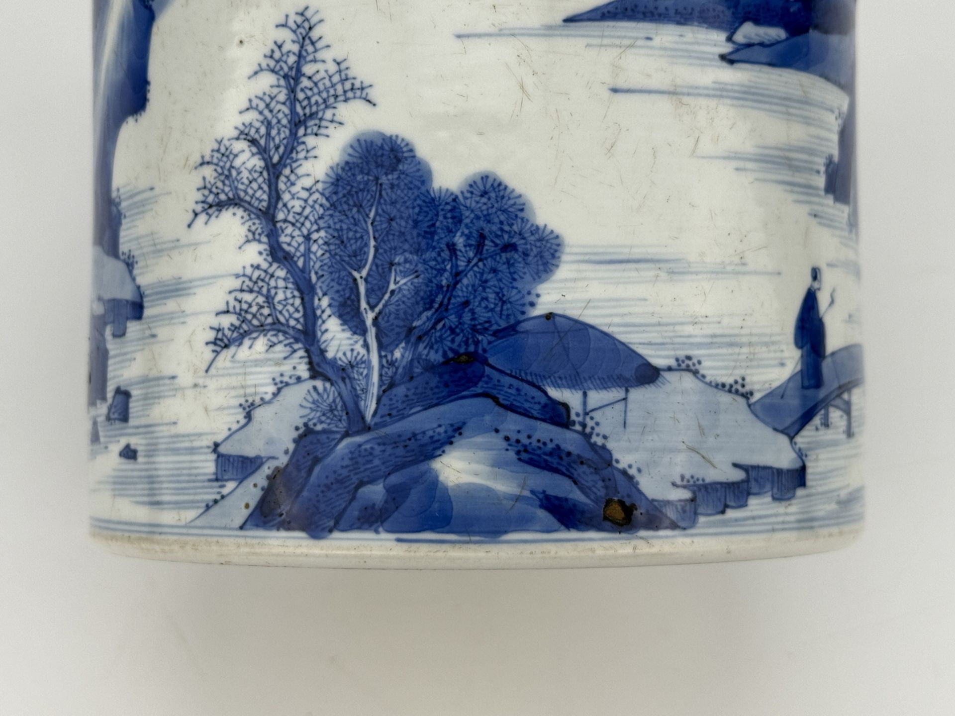 A Chinese Blue&White brushpot, 16TH/17TH Century Pr.  - Image 6 of 9