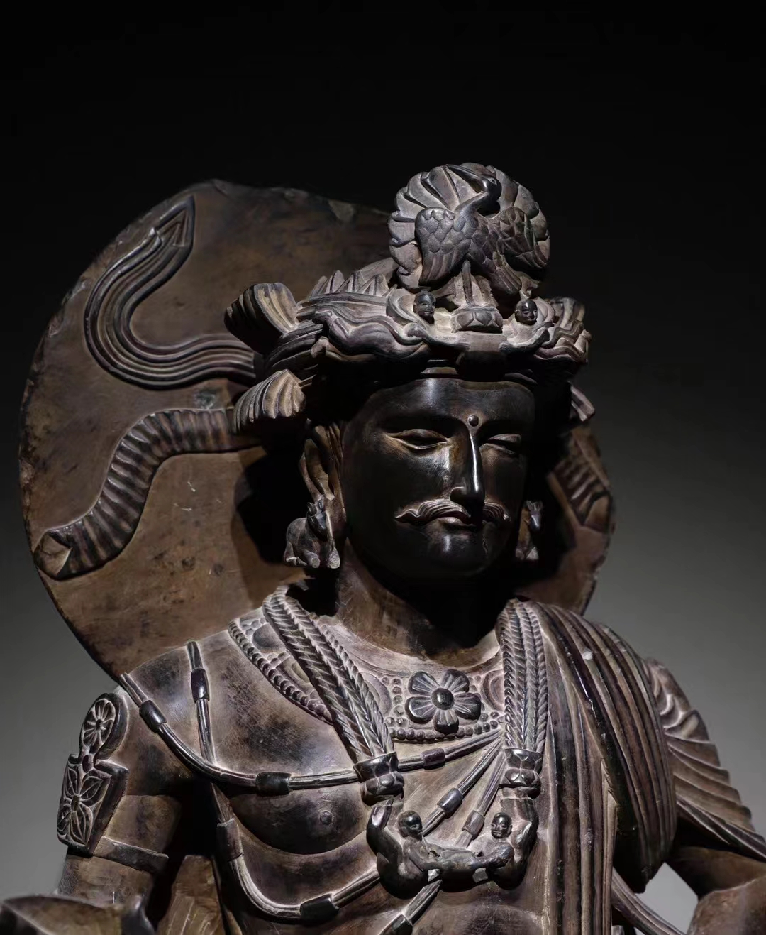 A Chinese stone sculpture, 14TH Century earlier Pr. Collection of NARA private gallary. - Image 8 of 10