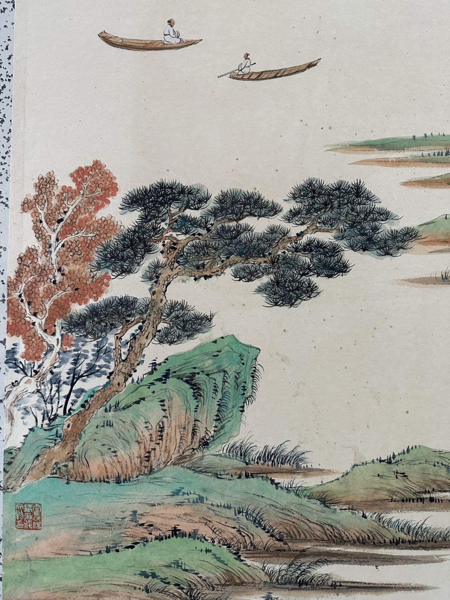 Two Chinese hand paintings, 19TH/20TH Century Pr. - Bild 9 aus 19