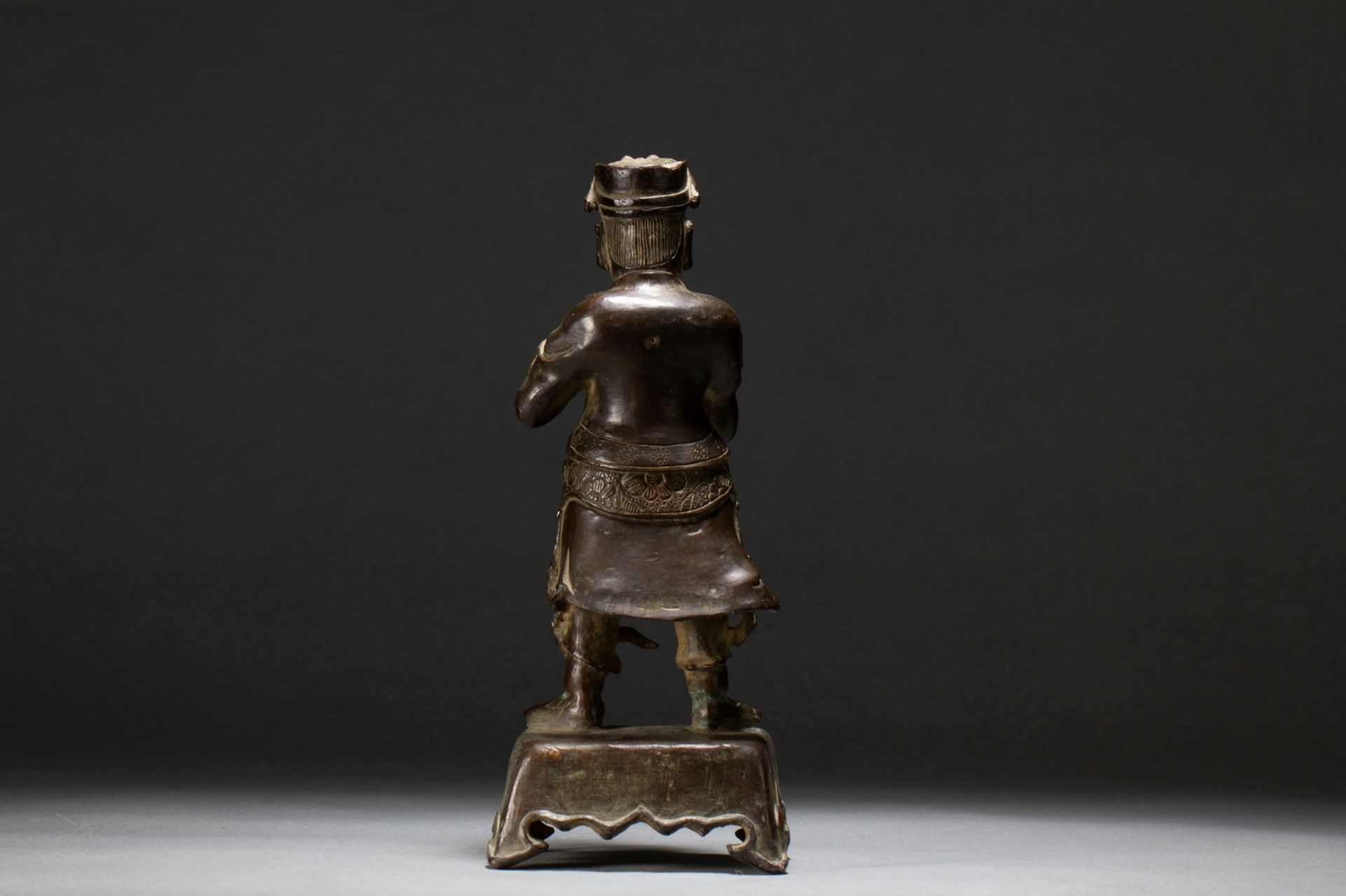 A Chinese bronze figure, 16TH/17TH Century Pr.Collection of NARA private gallary.  - Image 8 of 9