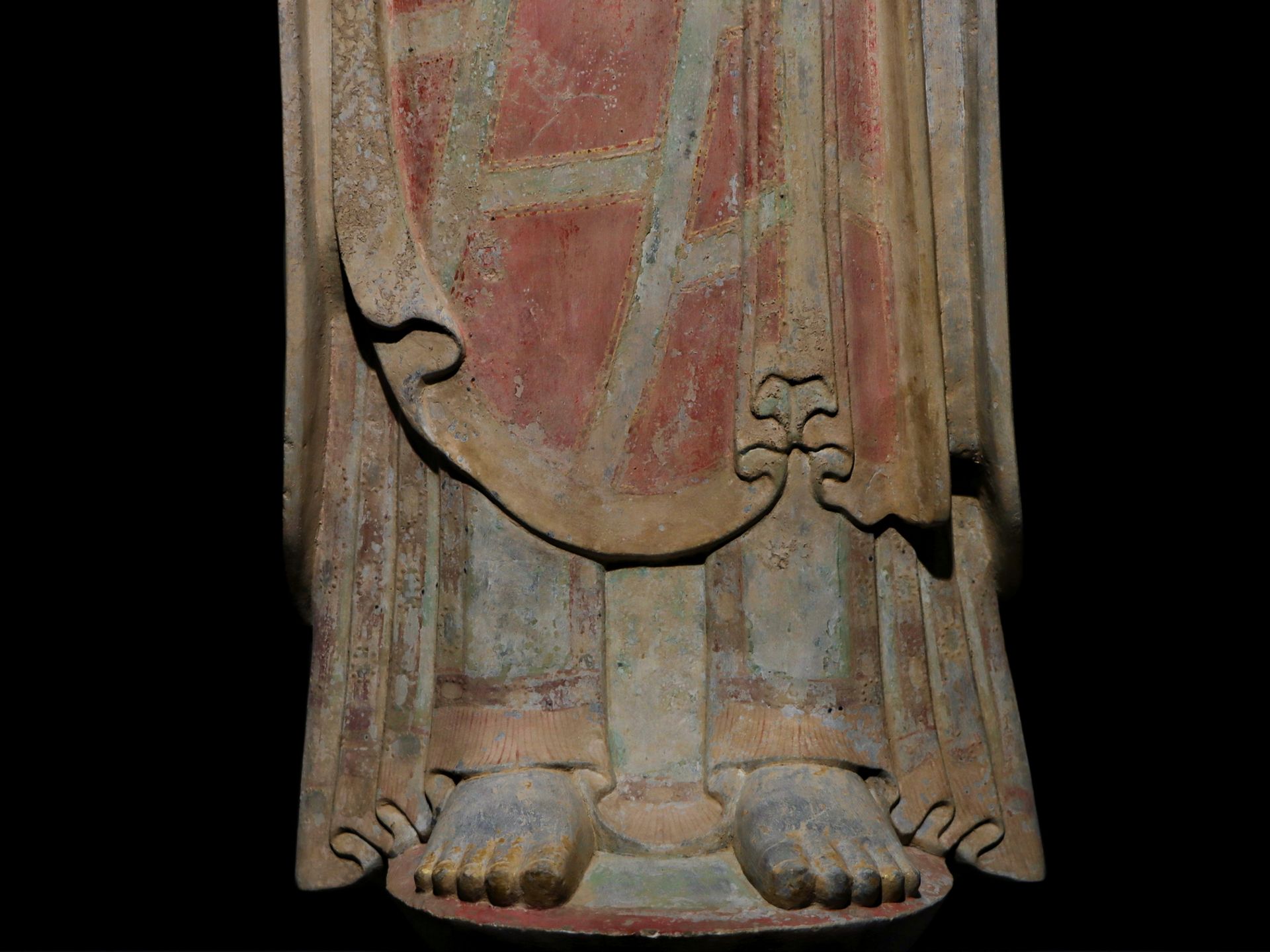 A Chinese stone sculpture, 14TH Century earlier Pr. Collection of NARA private gallary. - Image 5 of 9