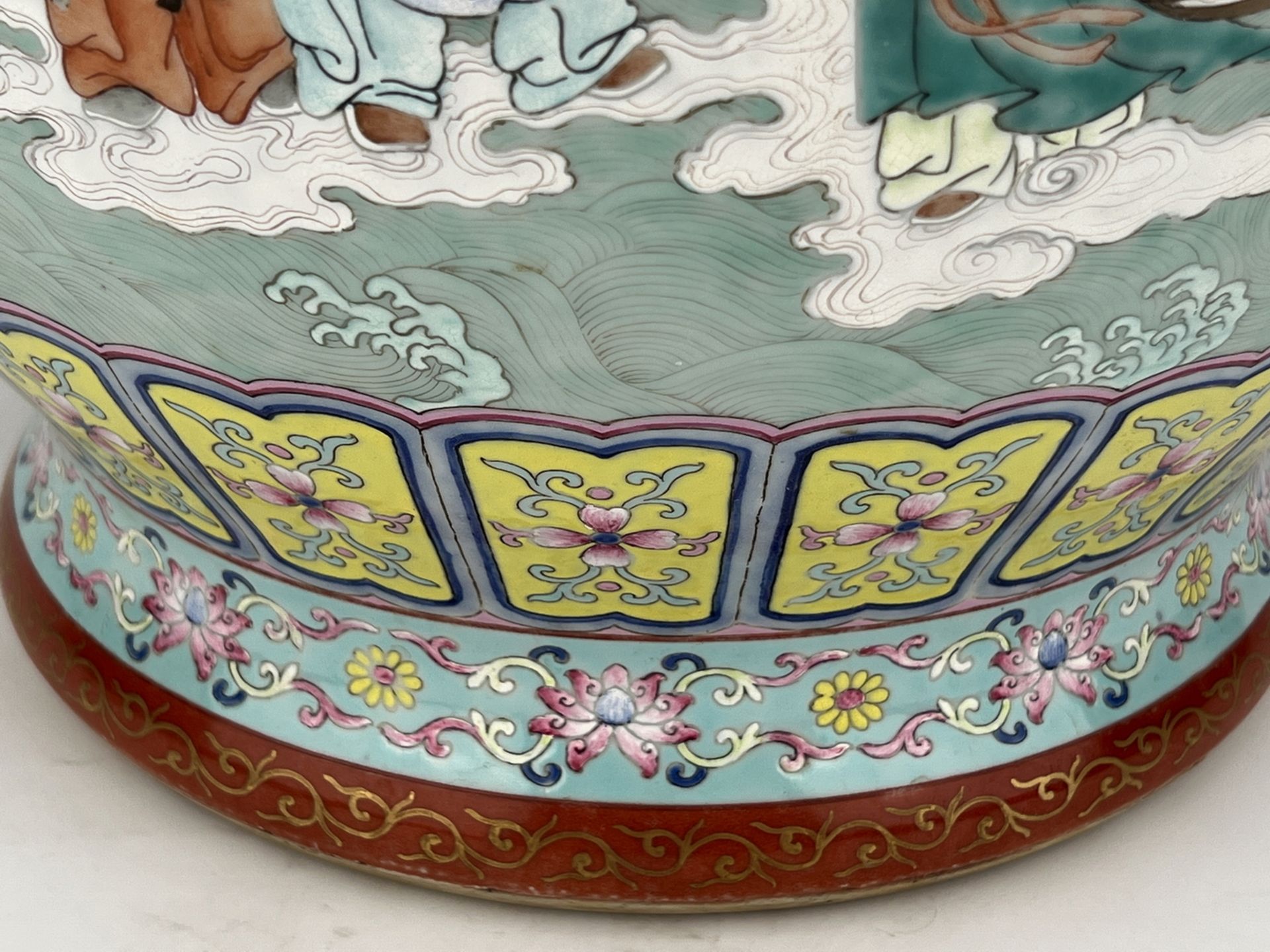 An extra ordinary large size of Chinese Famille Rose rose vase, 18TH/19TH Century Pr.  - Image 13 of 24