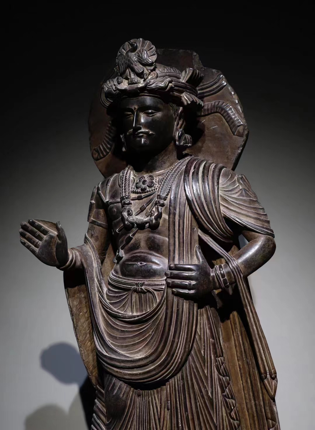 A Chinese stone sculpture, 14TH Century earlier Pr. Collection of NARA private gallary. - Image 5 of 10