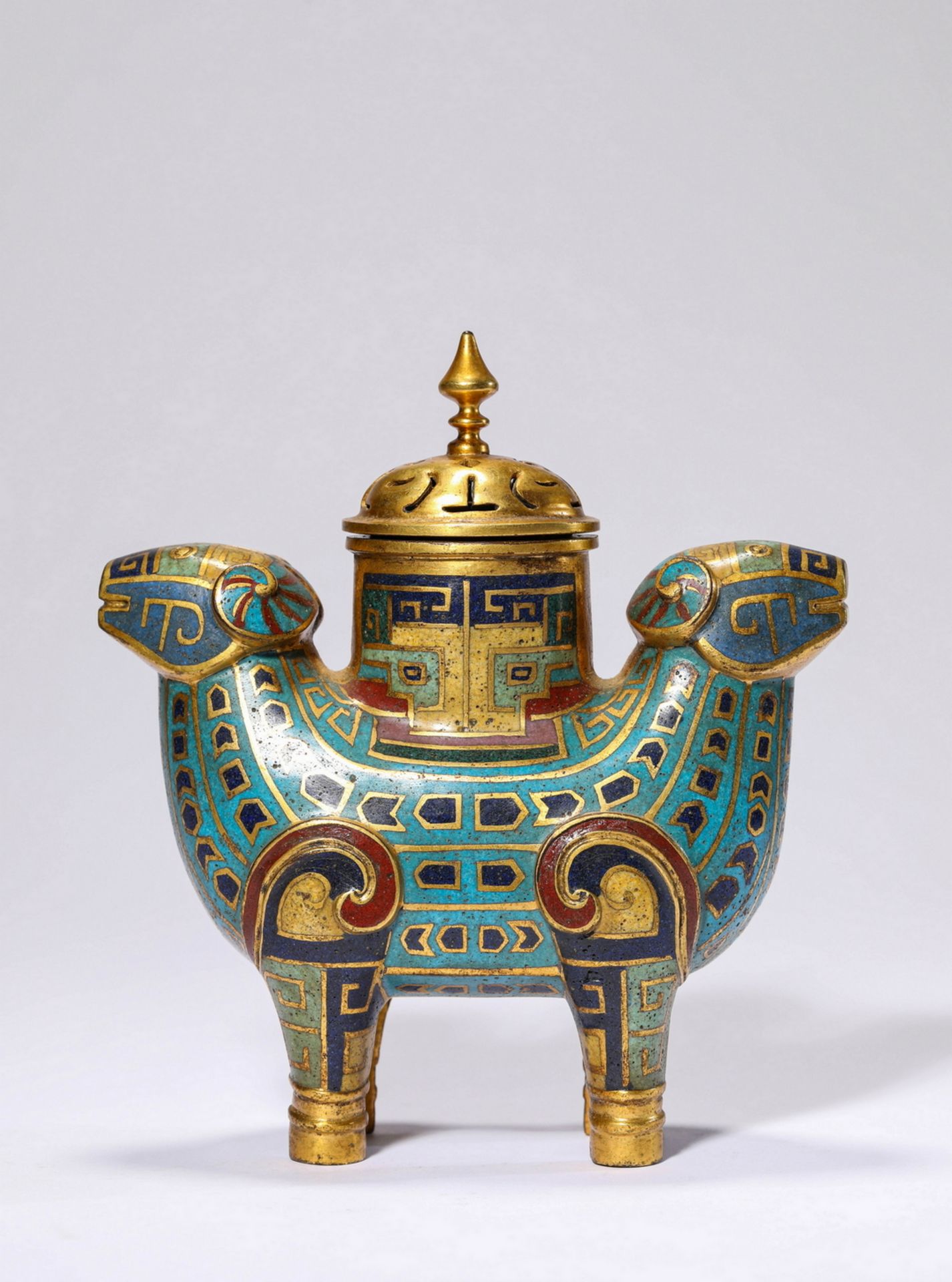 FINE CHINESE CLOISONNE, 17TH/18TH Century Pr.  Collection of NARA private gallary.  - Image 3 of 6