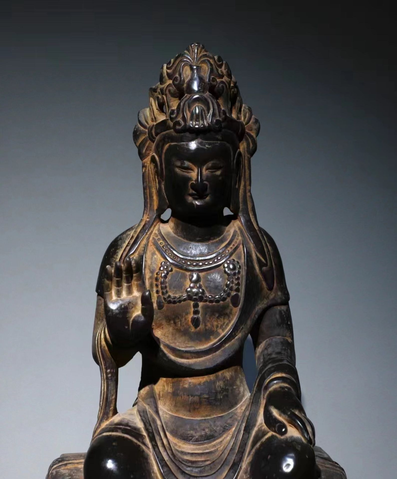 A Chinese stone sculpture, 14TH Century earlier Pr. Collection of NARA private gallary. - Image 4 of 8