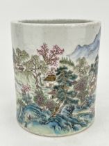 A Chinese Famille Rose brushpot, 18TH/19TH Century Pr.