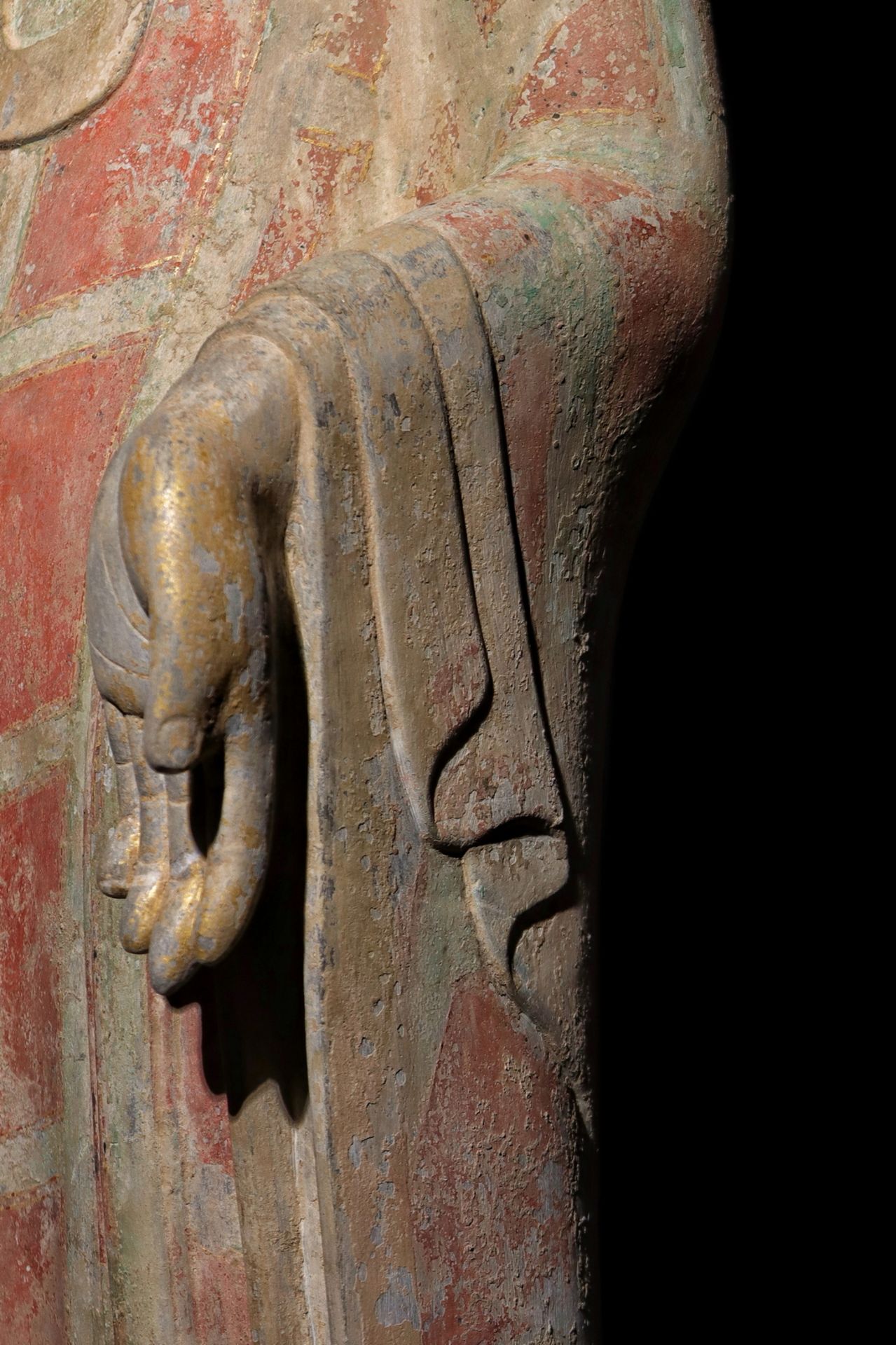 A Chinese stone sculpture, 14TH Century earlier Pr. Collection of NARA private gallary. - Image 6 of 9