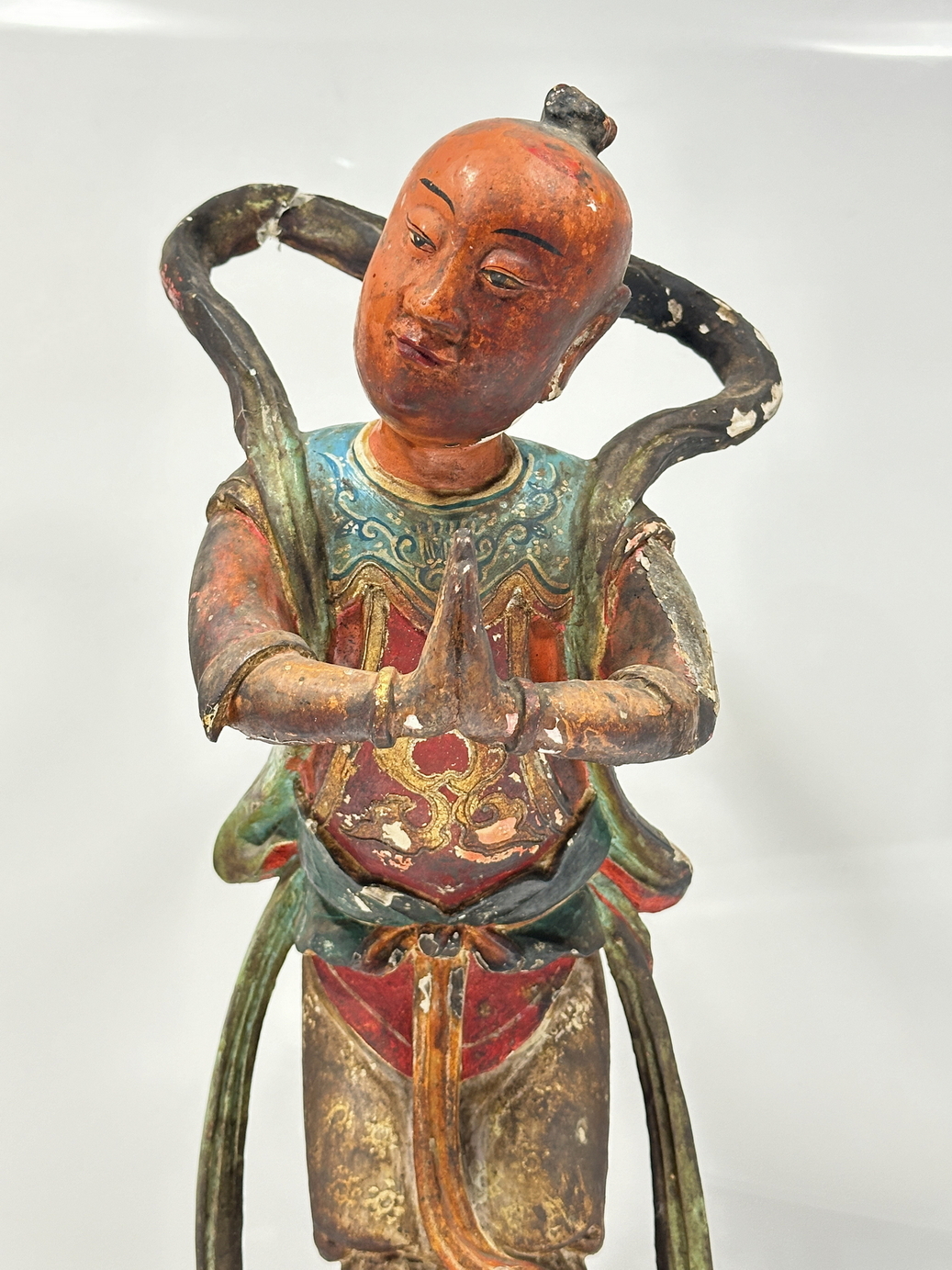 A Chinese wood sculpture, 14TH Century earlier Pr. Collection of NARA private gallary. - Image 3 of 15