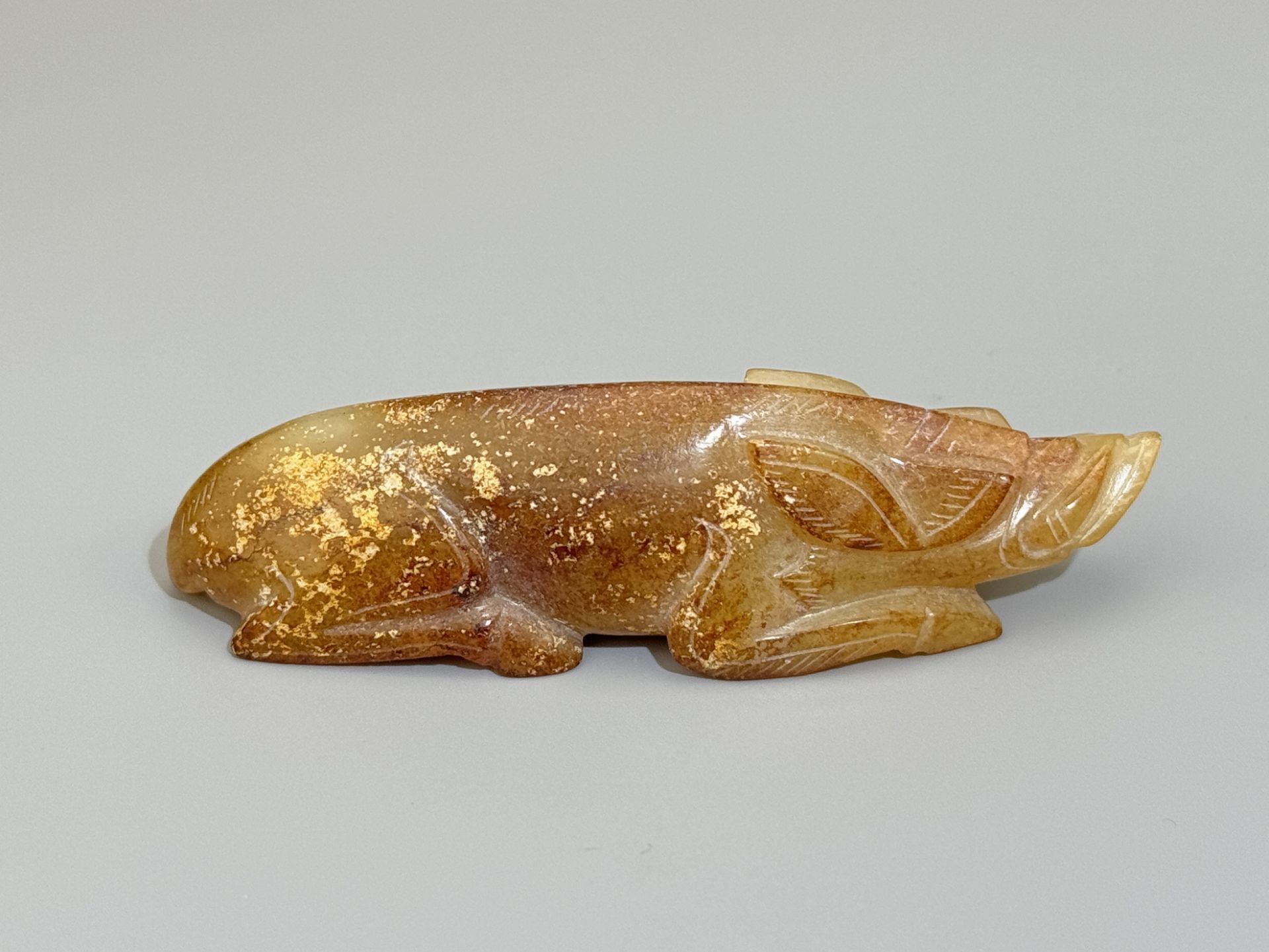 A Chinese jade ornament, 13TH/16TH Century Pr.Collection of NARA private gallary.  - Image 2 of 8