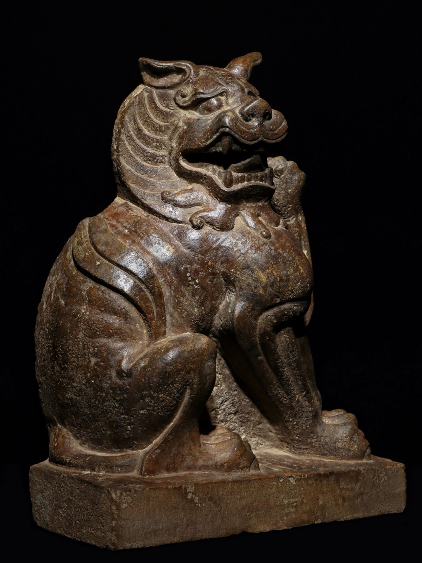 A Chinese stone sculpture, 14TH Century earlier Pr. Collection of NARA private gallary. - Bild 3 aus 9