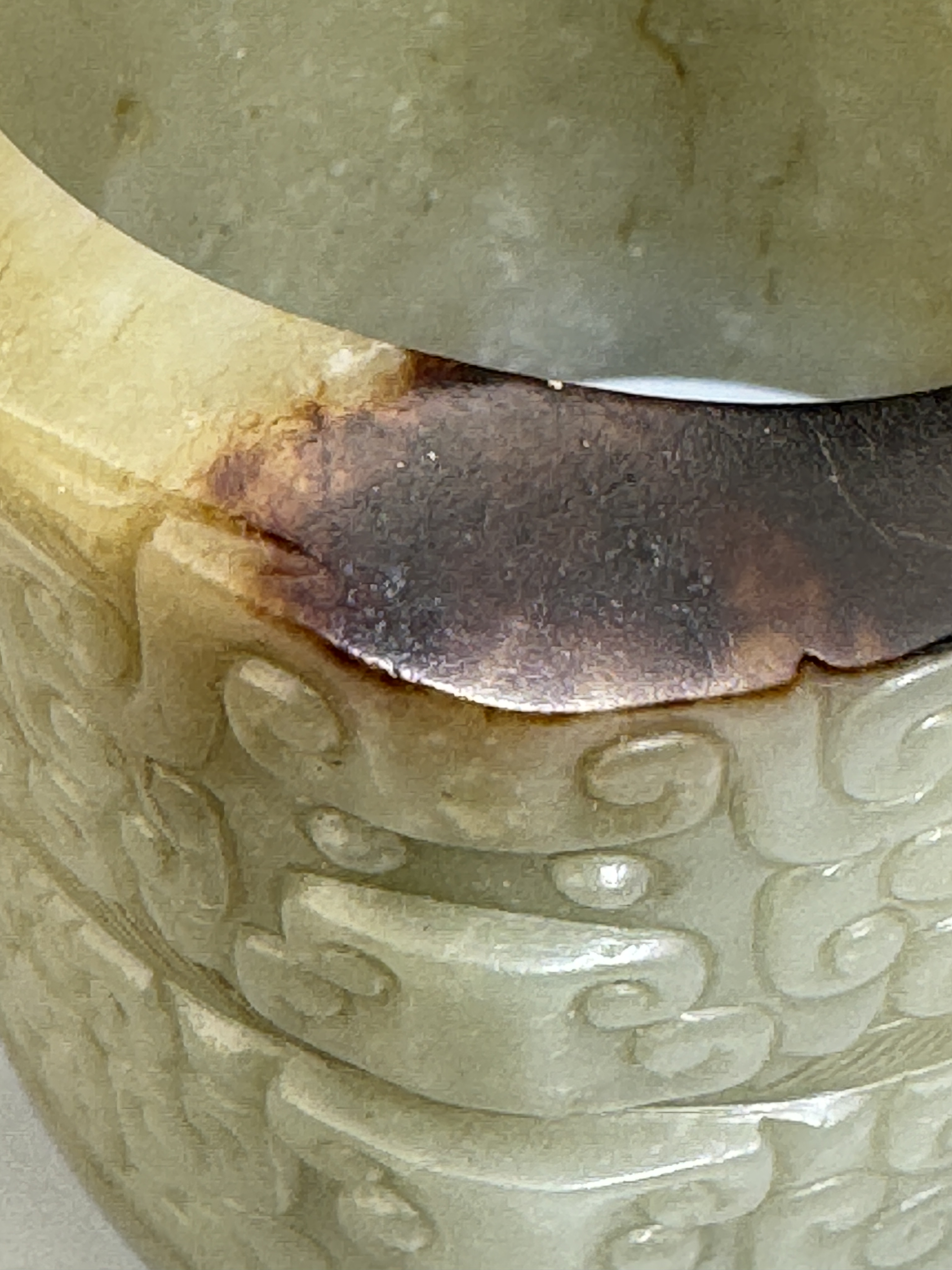 A Chinese jade ornament, 13TH/16TH Century Pr.Collection of NARA private gallary.  - Image 8 of 12