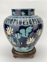 A large Chinese jar, 17TH/18TH Century Pr.