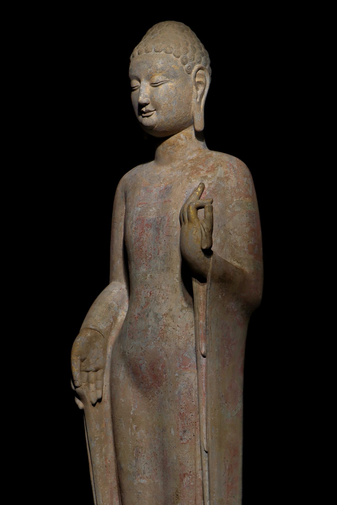 A Chinese stone sculpture, 14TH Century earlier Pr. Collection of NARA private gallary. - Image 6 of 9