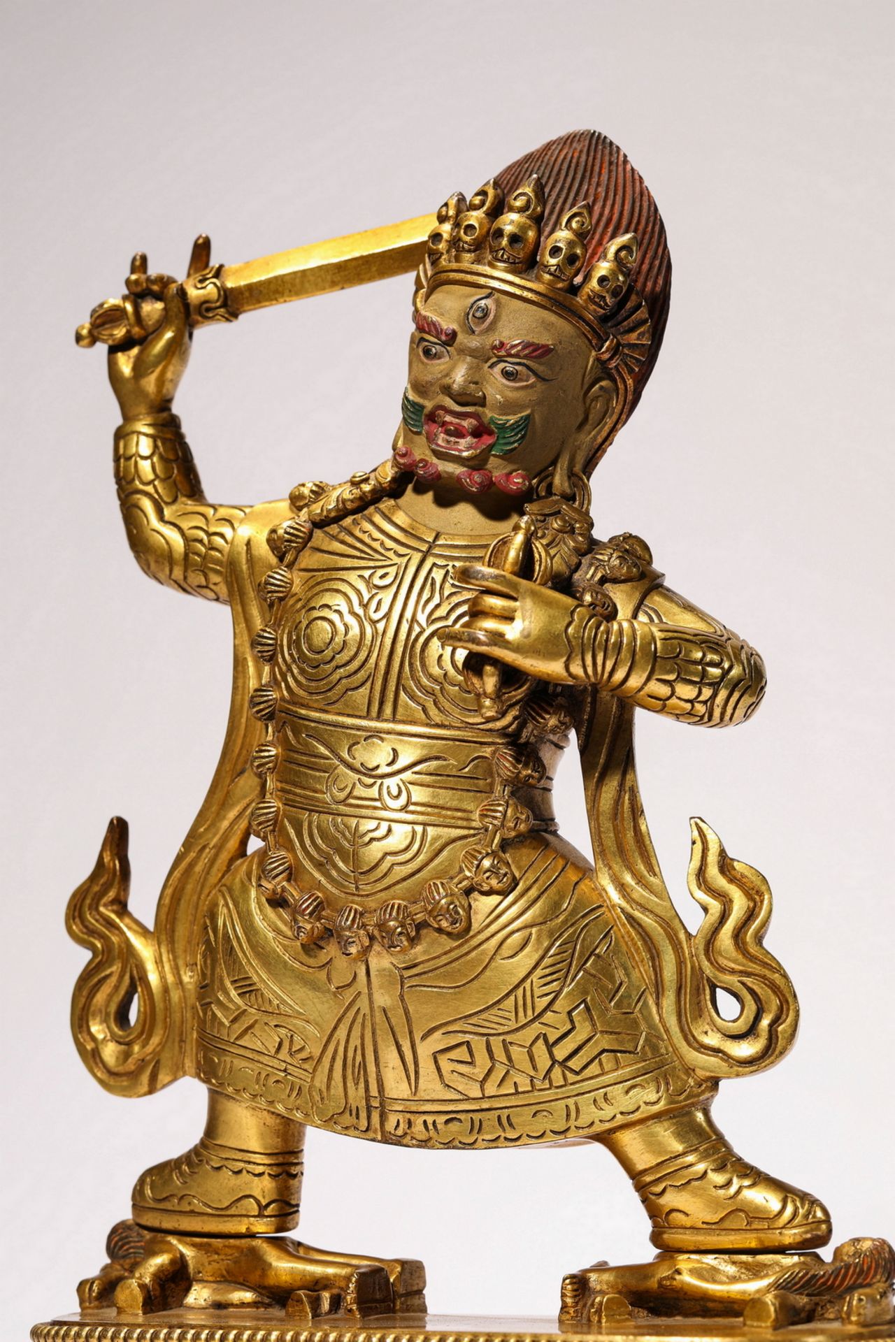 A Chinese bronze figure, 16TH/17TH Century Pr.Collection of NARA private gallary.  - Image 3 of 6