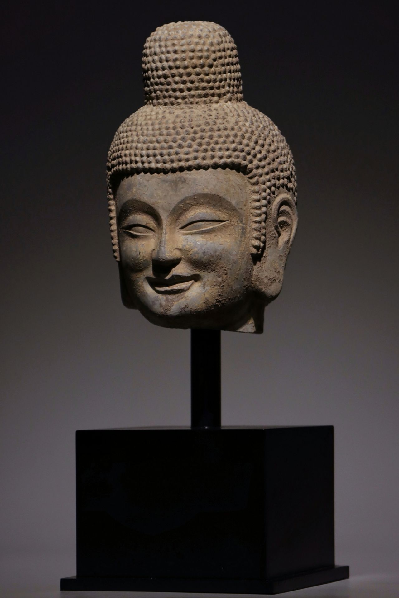 A Chinese stone sculpture, 14TH Century earlier Pr. Collection of NARA private gallary. - Image 2 of 7