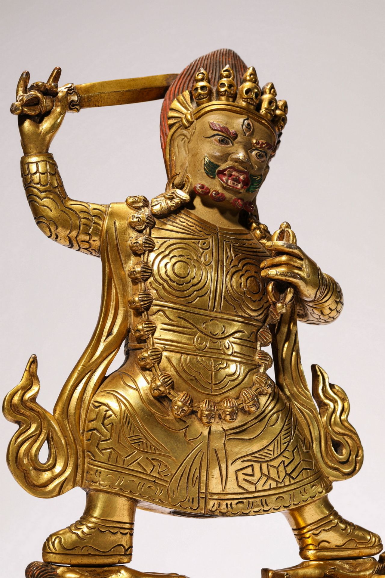 A Chinese bronze figure, 16TH/17TH Century Pr.Collection of NARA private gallary.  - Image 4 of 6