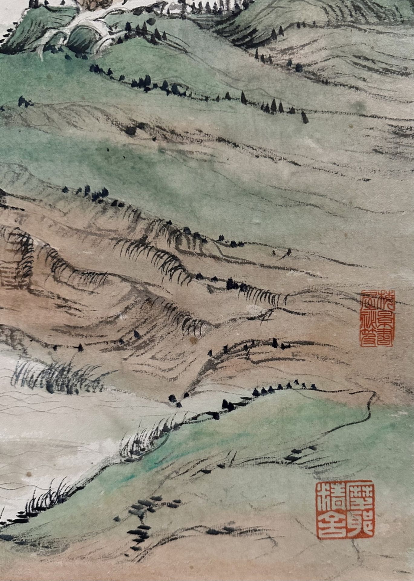 Two Chinese hand paintings, 19TH/20TH Century Pr. - Bild 19 aus 19