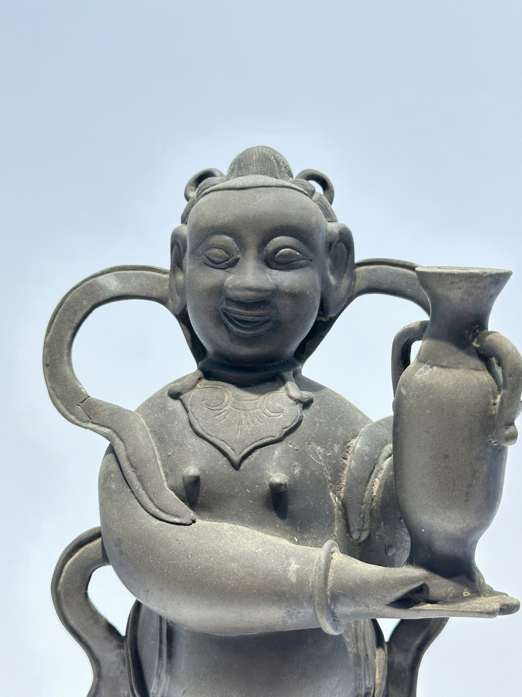 A Chinese bronze figure, 16TH/17TH Century Pr.Collection of NARA private gallary.  - Image 3 of 9