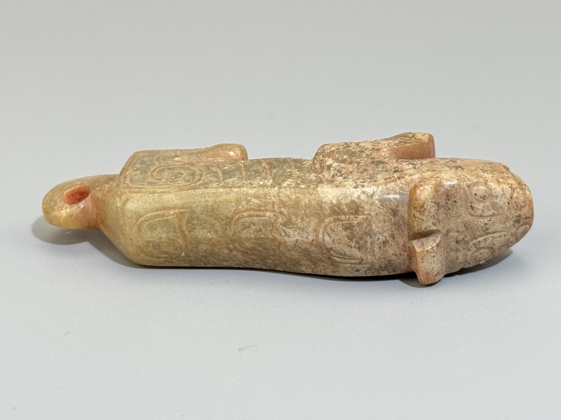 A Chinese jade ornament, 13TH/16TH Century Pr.Collection of NARA private gallary.  - Image 6 of 7